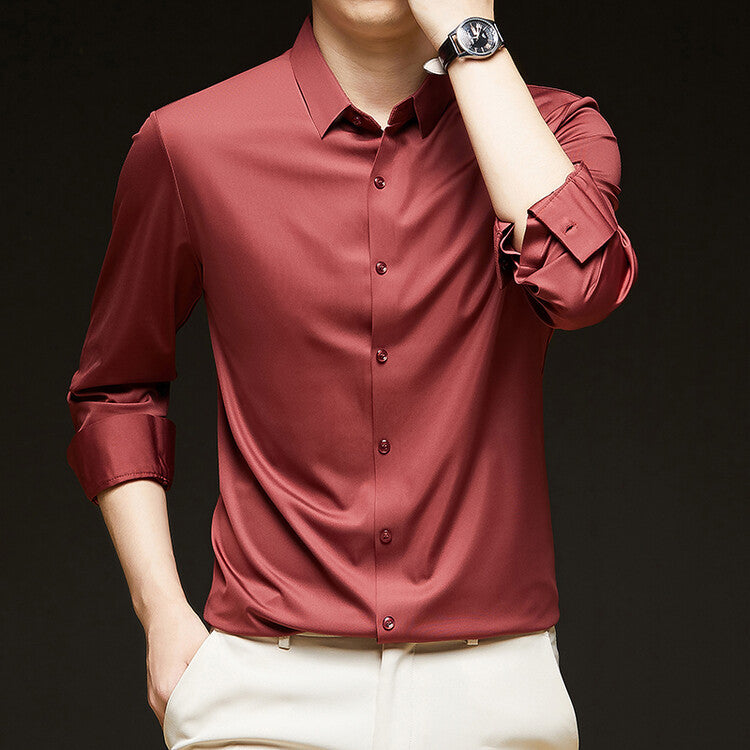 Shirt Slim Fit Long Sleeve Button Down for Men