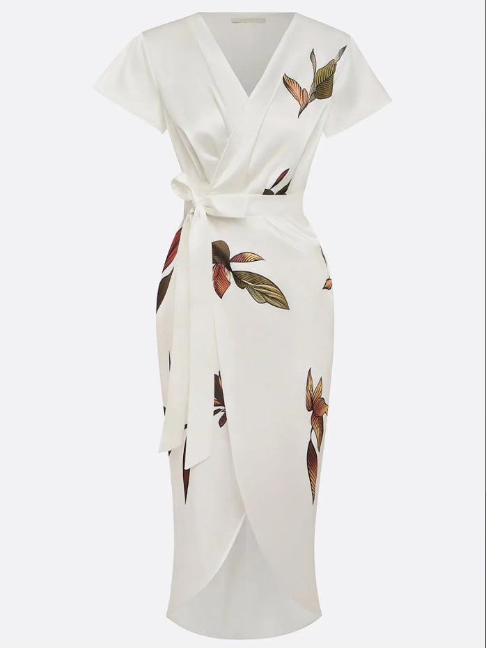 Wrap Dress Printed Belt for Women