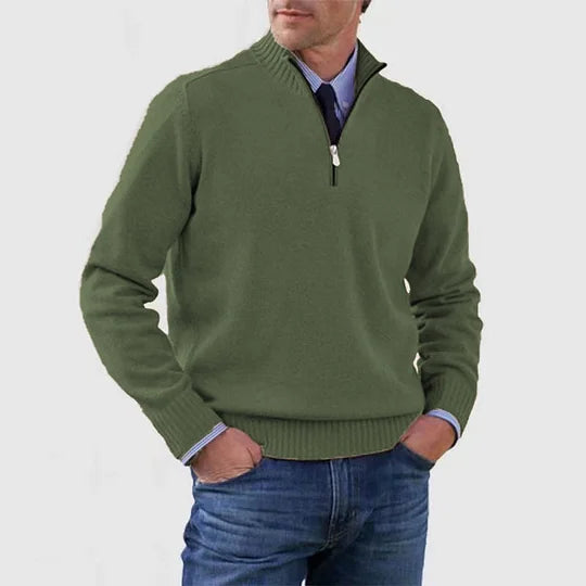 Pullover Sweater Half-Zip for Men