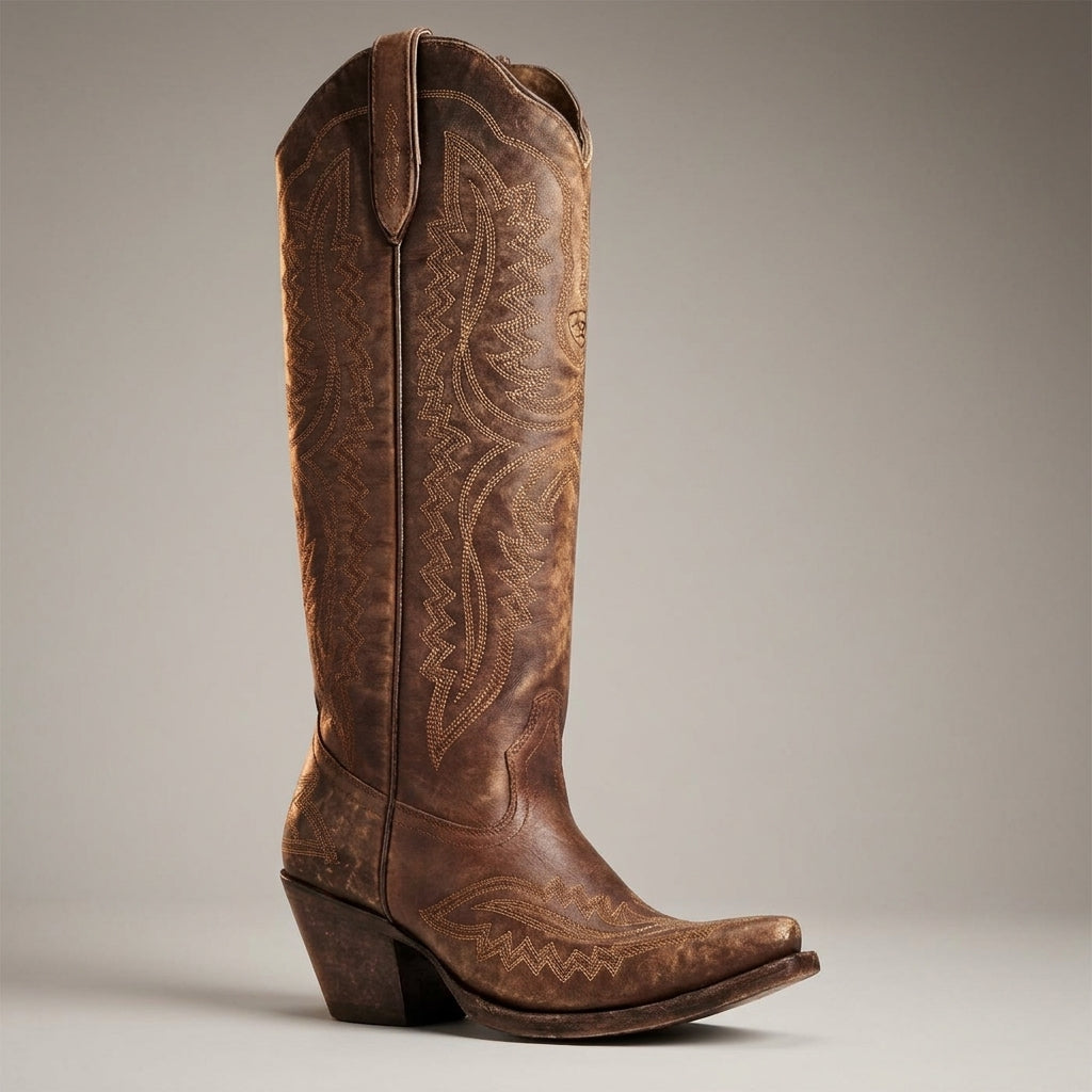 Cowboy Boots Pointed Thick Heel for Women | Perfect for Everyday Wear