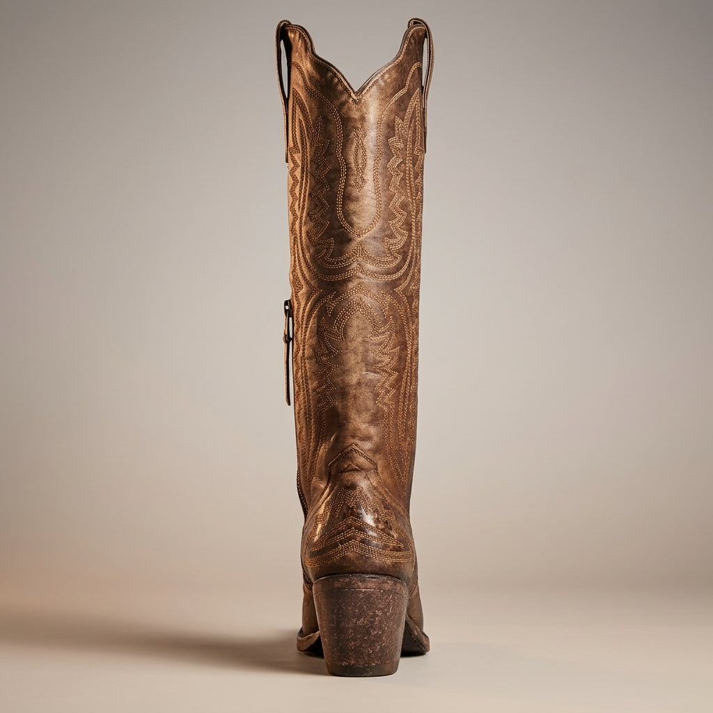Cowboy Boots Pointed Thick Heel for Women | Perfect for Everyday Wear