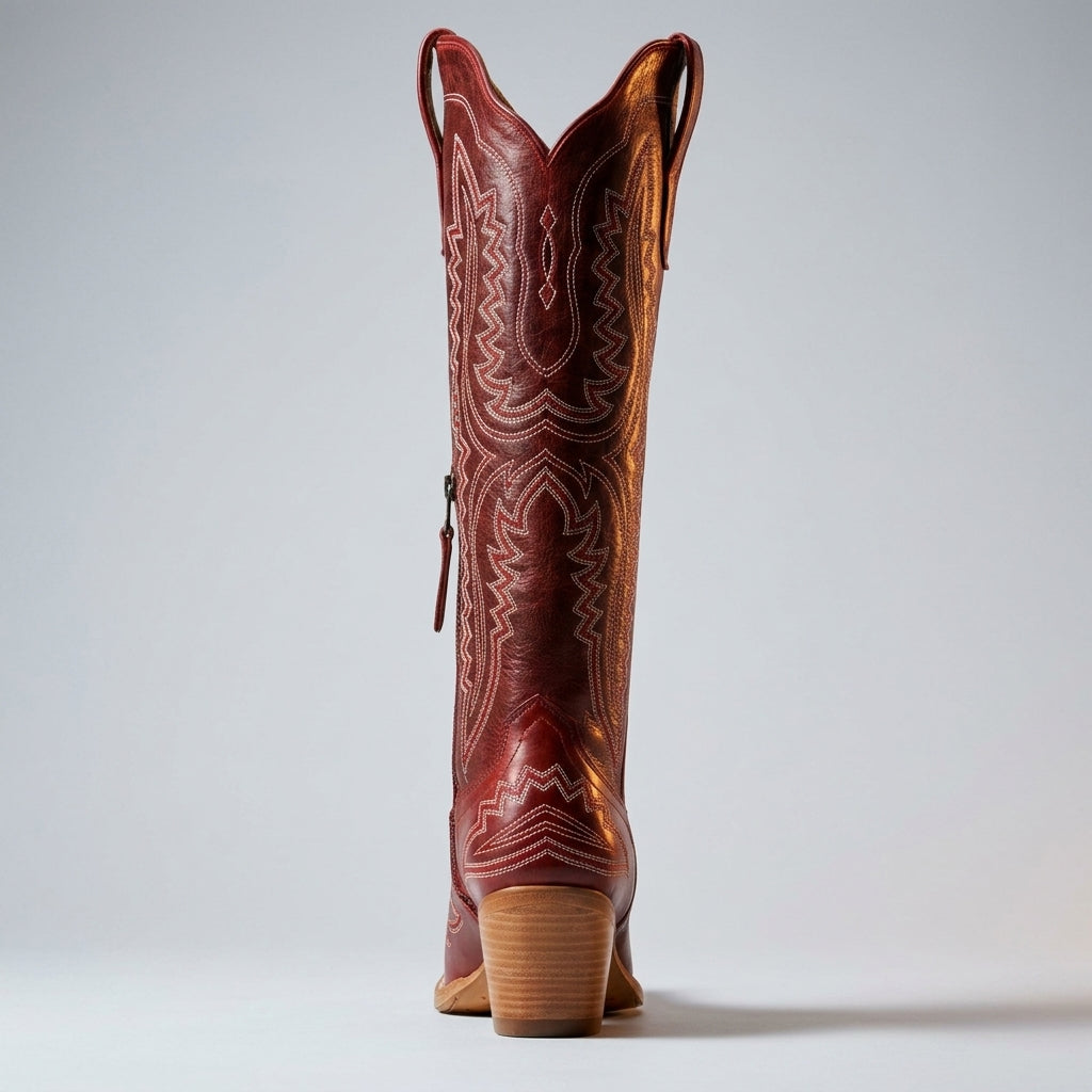 Cowboy Boots Pointed Thick Heel for Women | Perfect for Everyday Wear