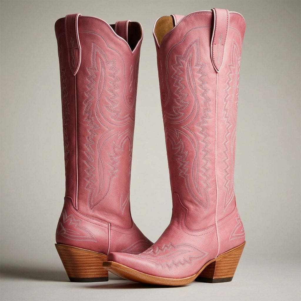Cowboy Boots Pointed Thick Heel for Women | Perfect for Everyday Wear