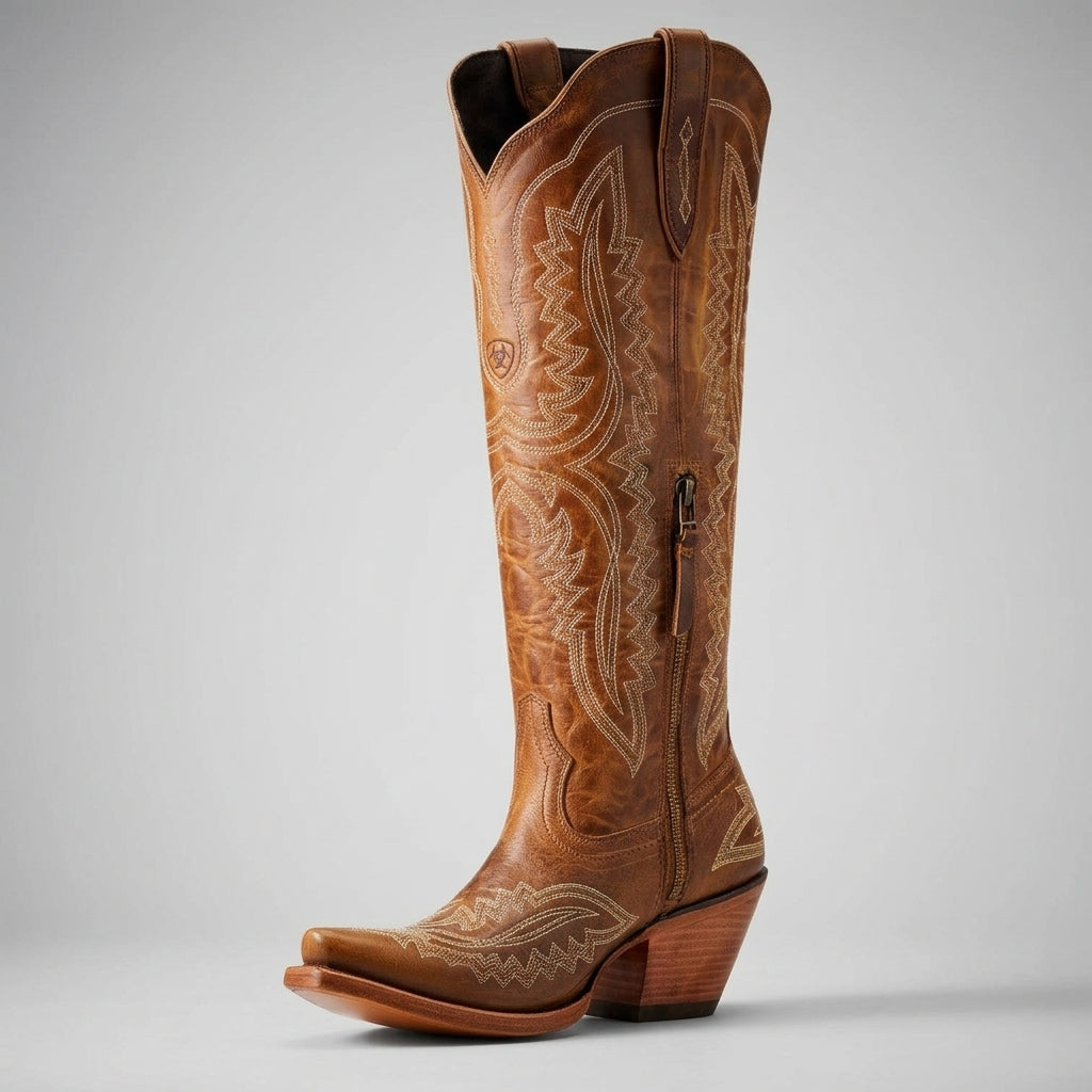 Cowboy Boots Pointed Thick Heel for Women | Perfect for Everyday Wear