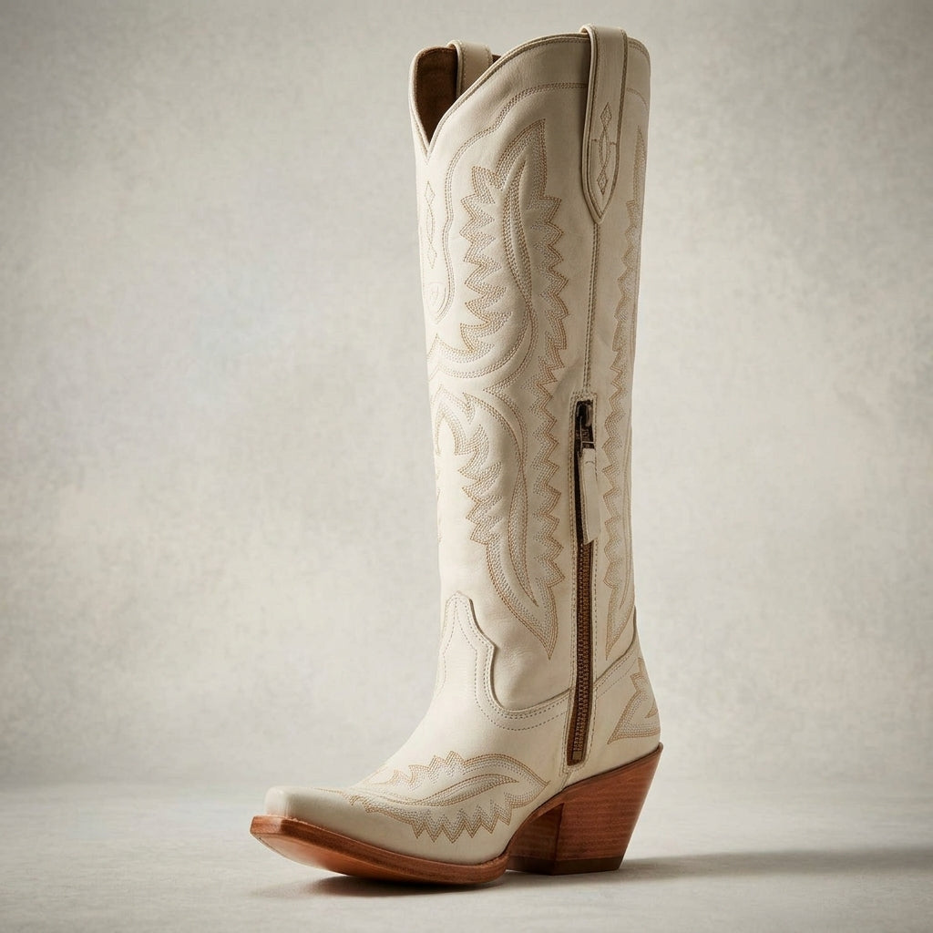 Cowboy Boots Pointed Thick Heel for Women | Perfect for Everyday Wear