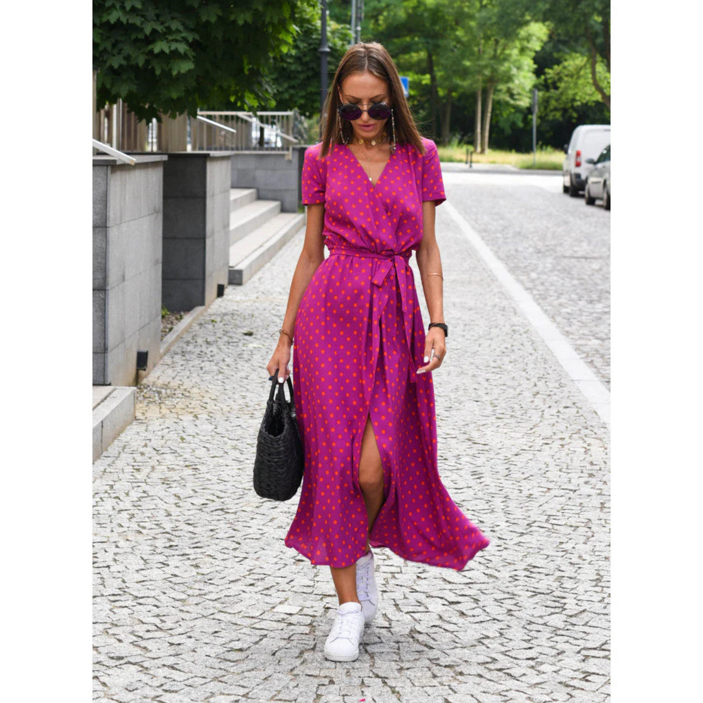Maxi Dress V Neck Floral Print for Women | Perfect for Summer
