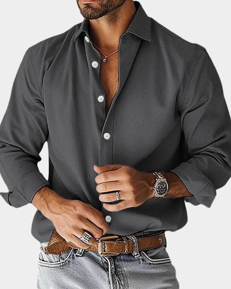 Long Sleeve Shirt Tailored Fit for Men | Perfect for Everyday Wear