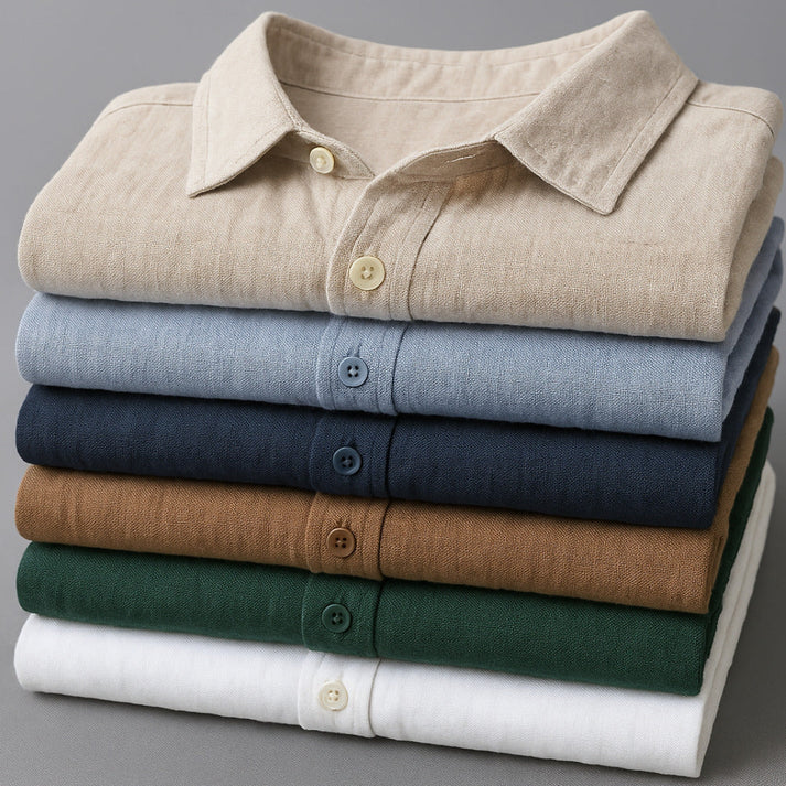 Button-Up Shirt Long Sleeve for Men