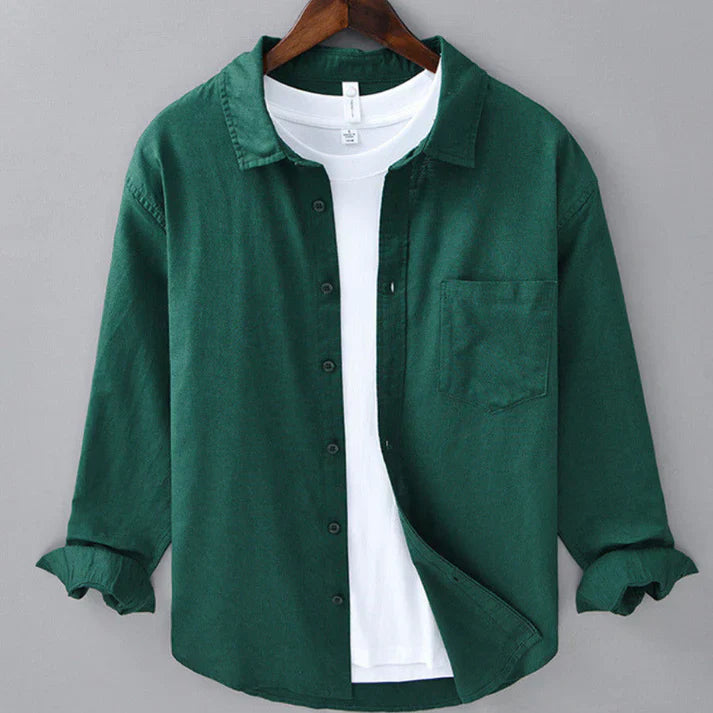 Button-Up Shirt Long Sleeve for Men
