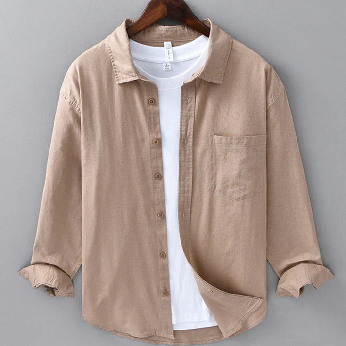 Button-Up Shirt Long Sleeve for Men