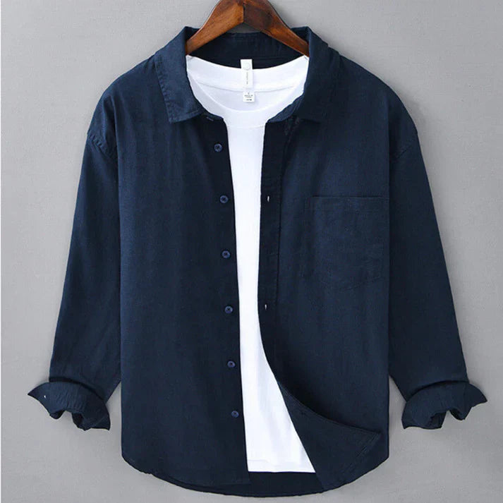 Button-Up Shirt Long Sleeve for Men