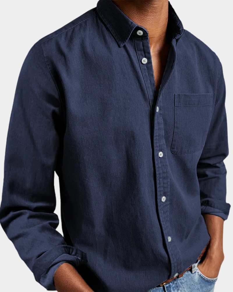 Long Sleeve Lapel Shirt Loose Fit for Men | Perfect for Everyday Wear