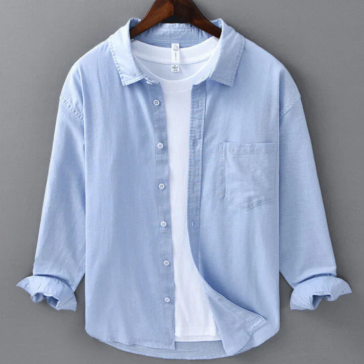 Button-Up Shirt Long Sleeve for Men