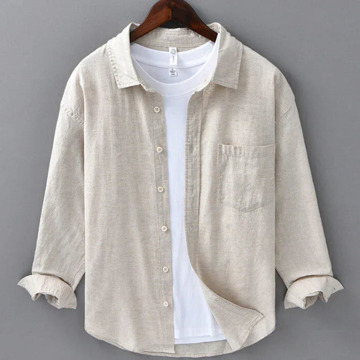 Button-Up Shirt Long Sleeve for Men