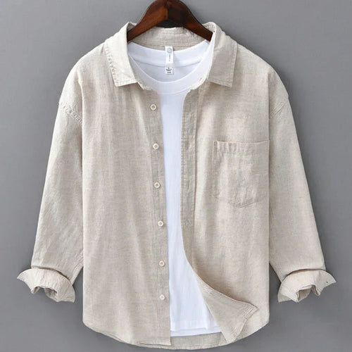 Button-Up Shirt Long Sleeve for Men