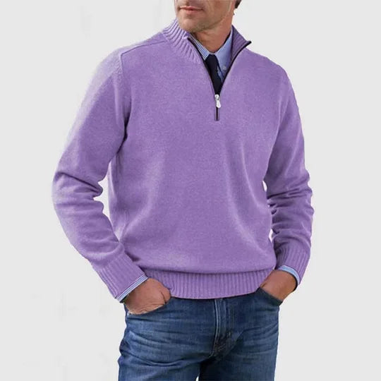 Pullover Sweater Half-Zip for Men