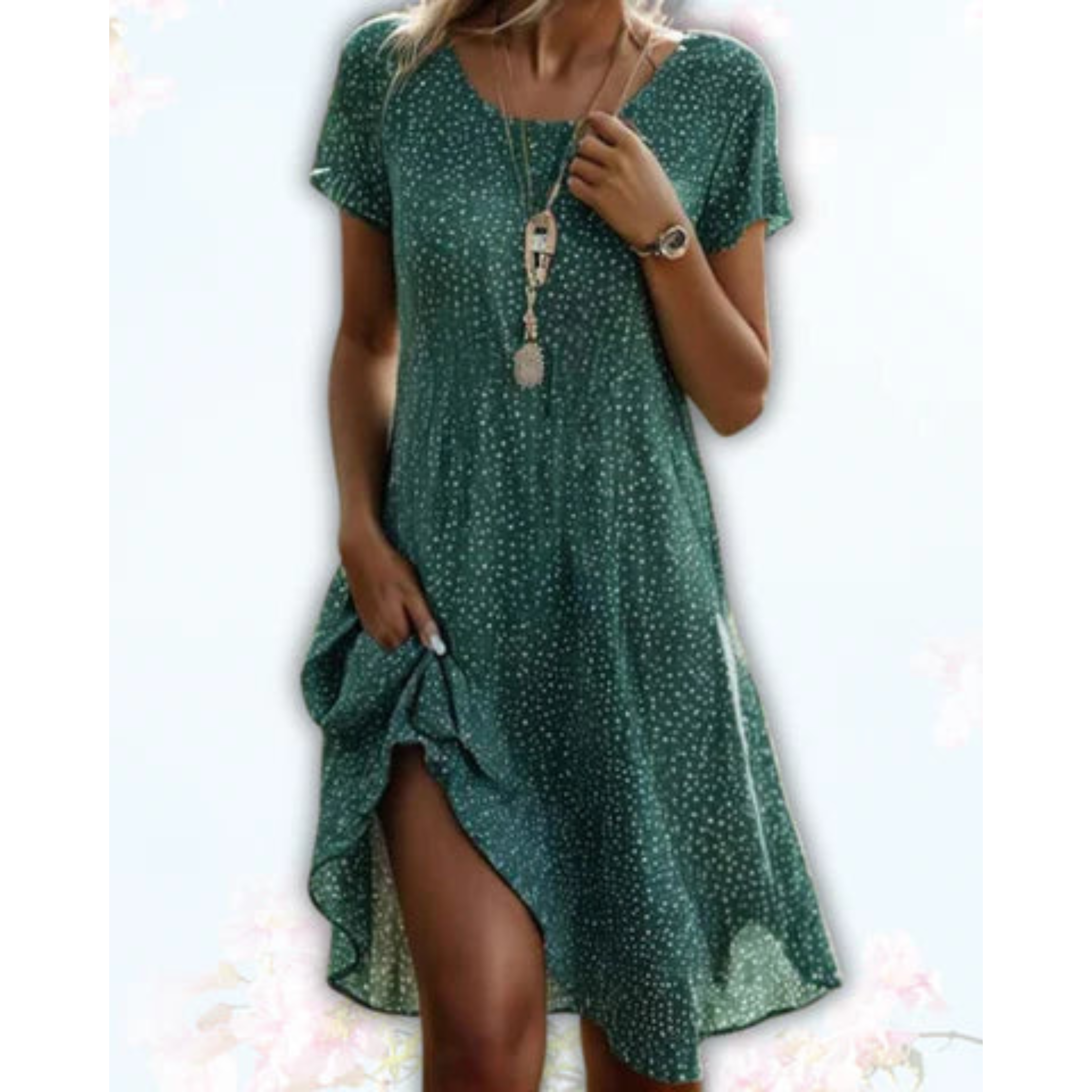 Midi Dress Geometric Pattern for Women | Perfect for Summer