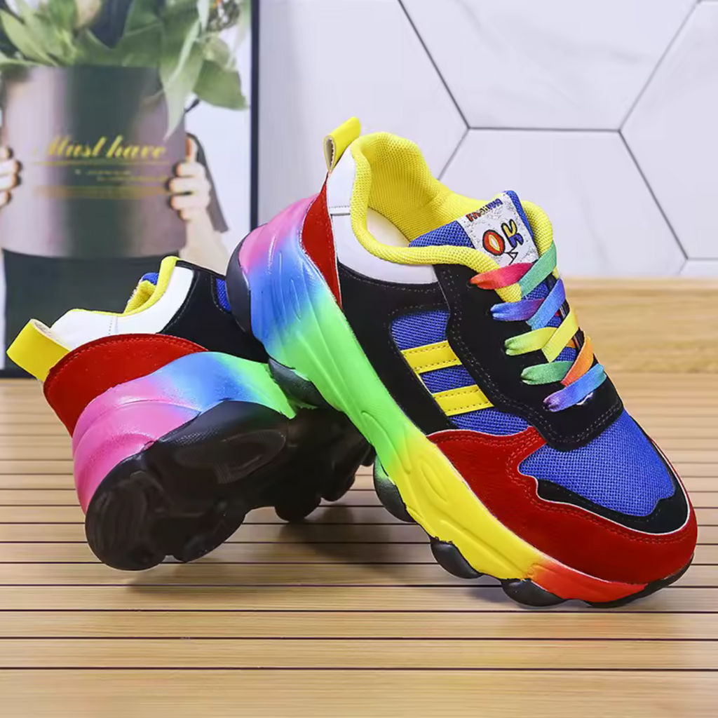 Sneakers Thick-Soled Lace-Up for Women