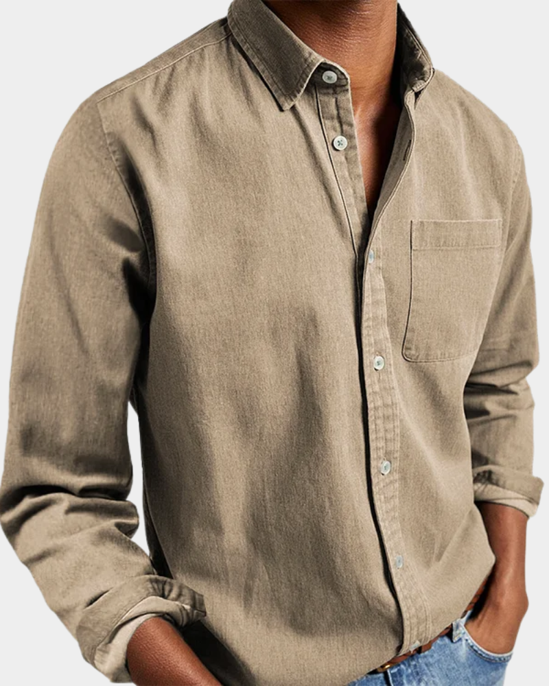 Long Sleeve Lapel Shirt Loose Fit for Men | Perfect for Everyday Wear