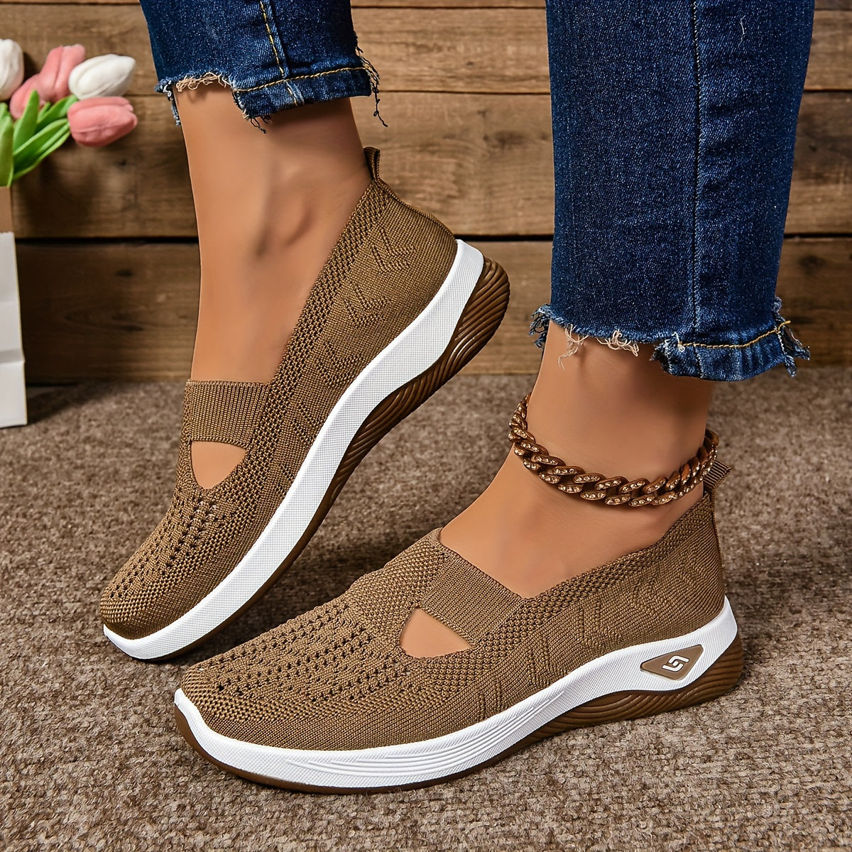 Slip-On Flyknit Shoes for Women | Perfect for Everyday Wear
