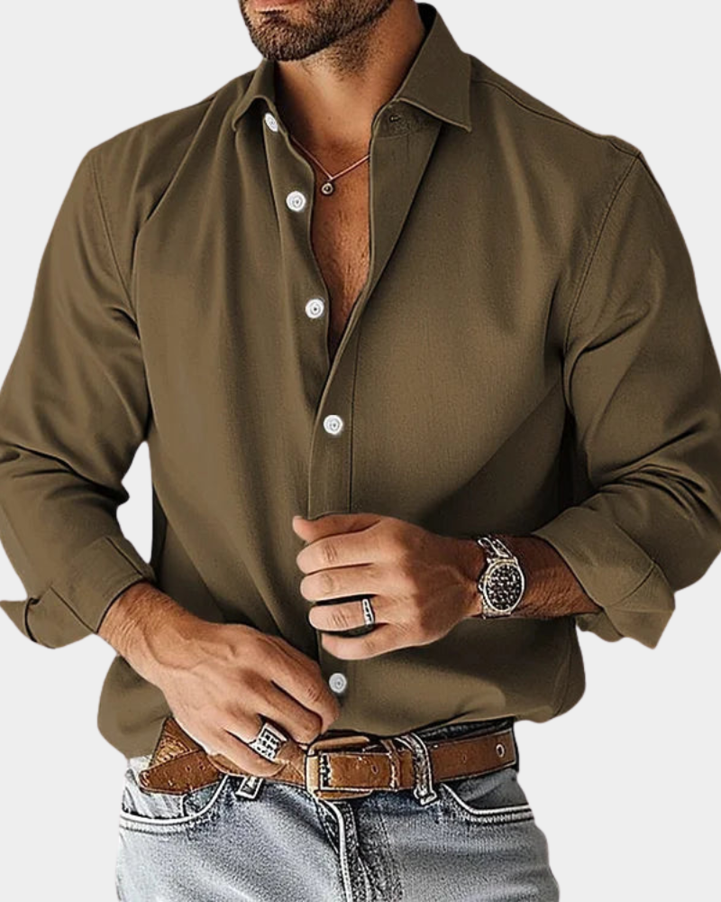 Long Sleeve Shirt Tailored Fit for Men | Perfect for Everyday Wear