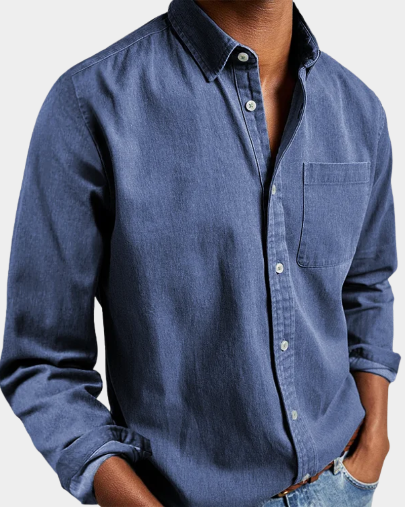 Long Sleeve Lapel Shirt Loose Fit for Men | Perfect for Everyday Wear