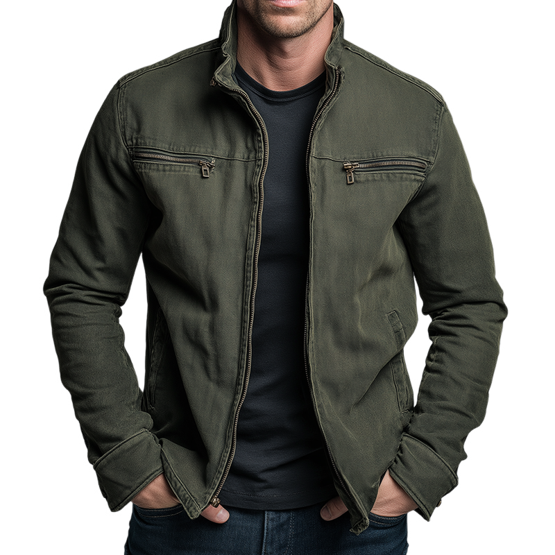 Casual Jacket Zip Front for Men