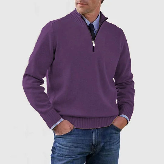 Pullover Sweater Half-Zip for Men