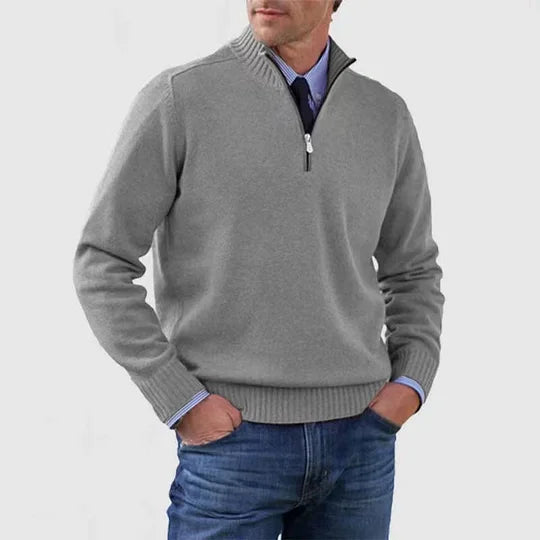 Pullover Sweater Half-Zip for Men