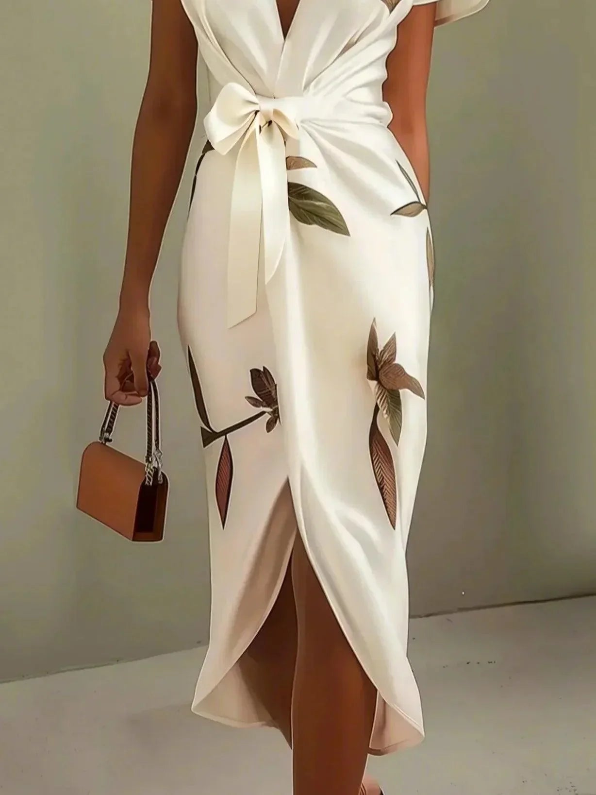 Wrap Dress Printed Belt for Women