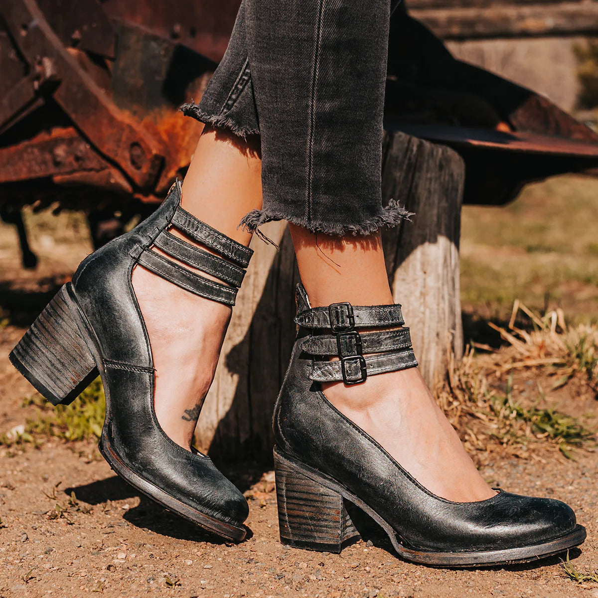 Mary Jane Shoes Thick Heel Buckle for Women | Perfect for Everyday Wear