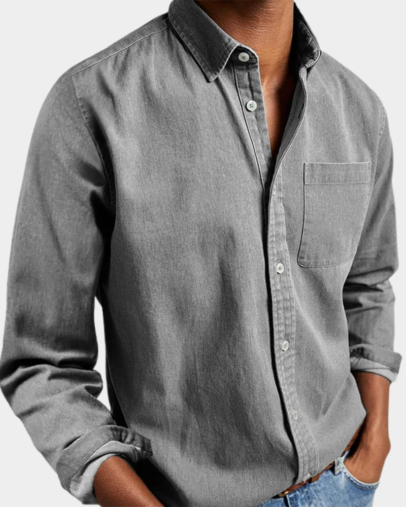 Long Sleeve Lapel Shirt Loose Fit for Men | Perfect for Everyday Wear