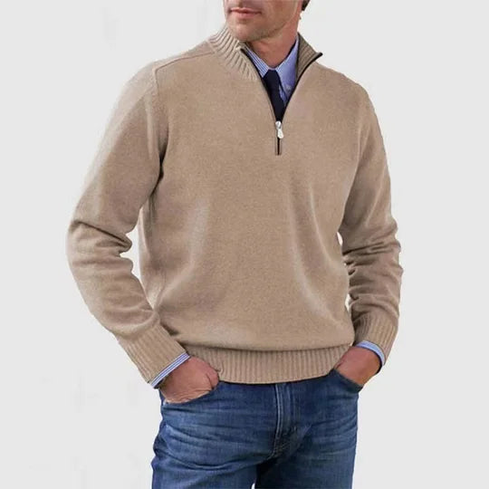 Pullover Sweater Half-Zip for Men