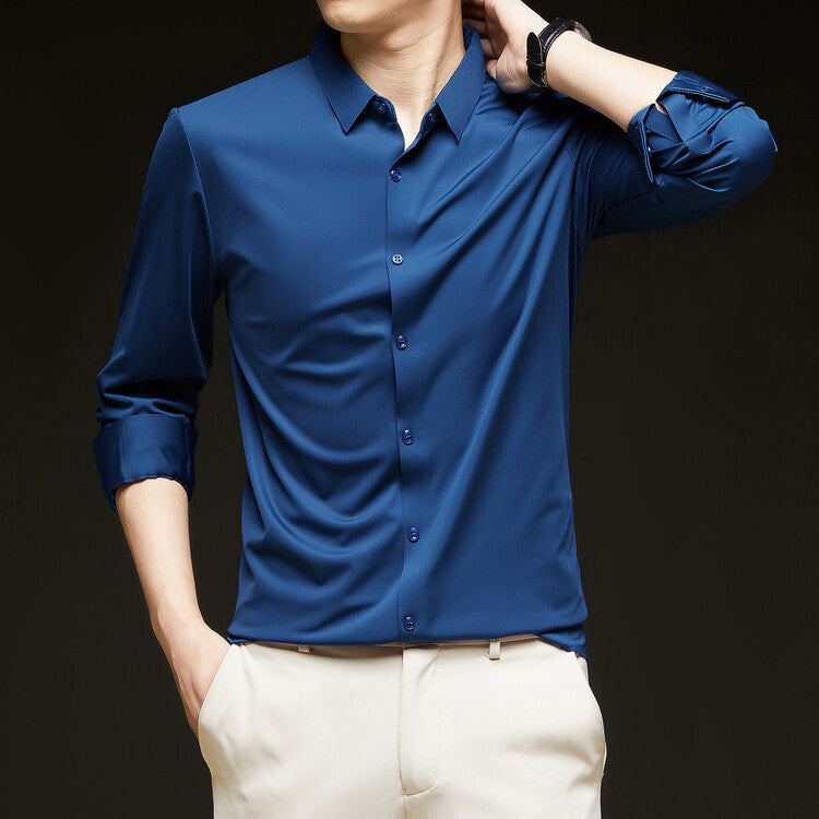 Shirt Slim Fit Long Sleeve Button Down for Men