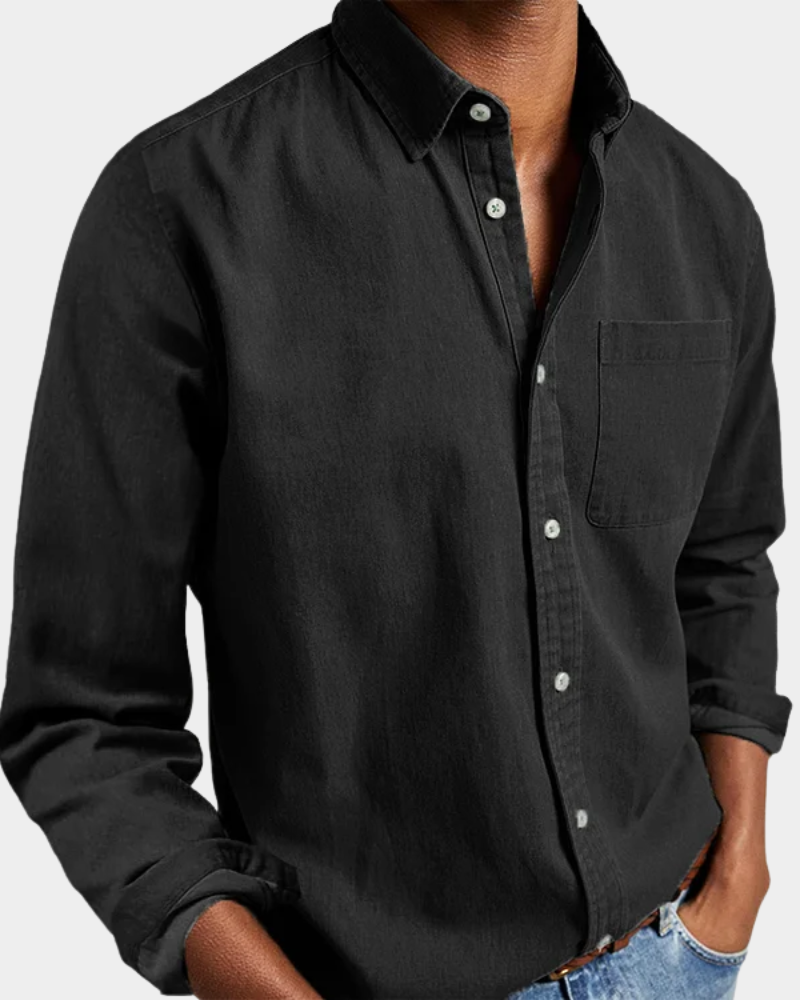 Long Sleeve Lapel Shirt Loose Fit for Men | Perfect for Everyday Wear