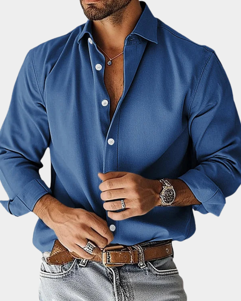 Long Sleeve Shirt Tailored Fit for Men | Perfect for Everyday Wear