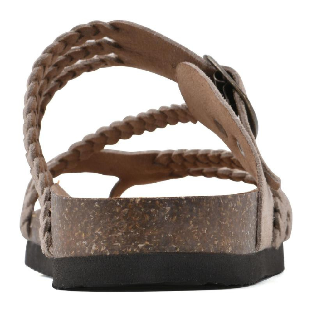 Braided Cork Sandals with Adjustable Buckle for Women | Perfect for Summer