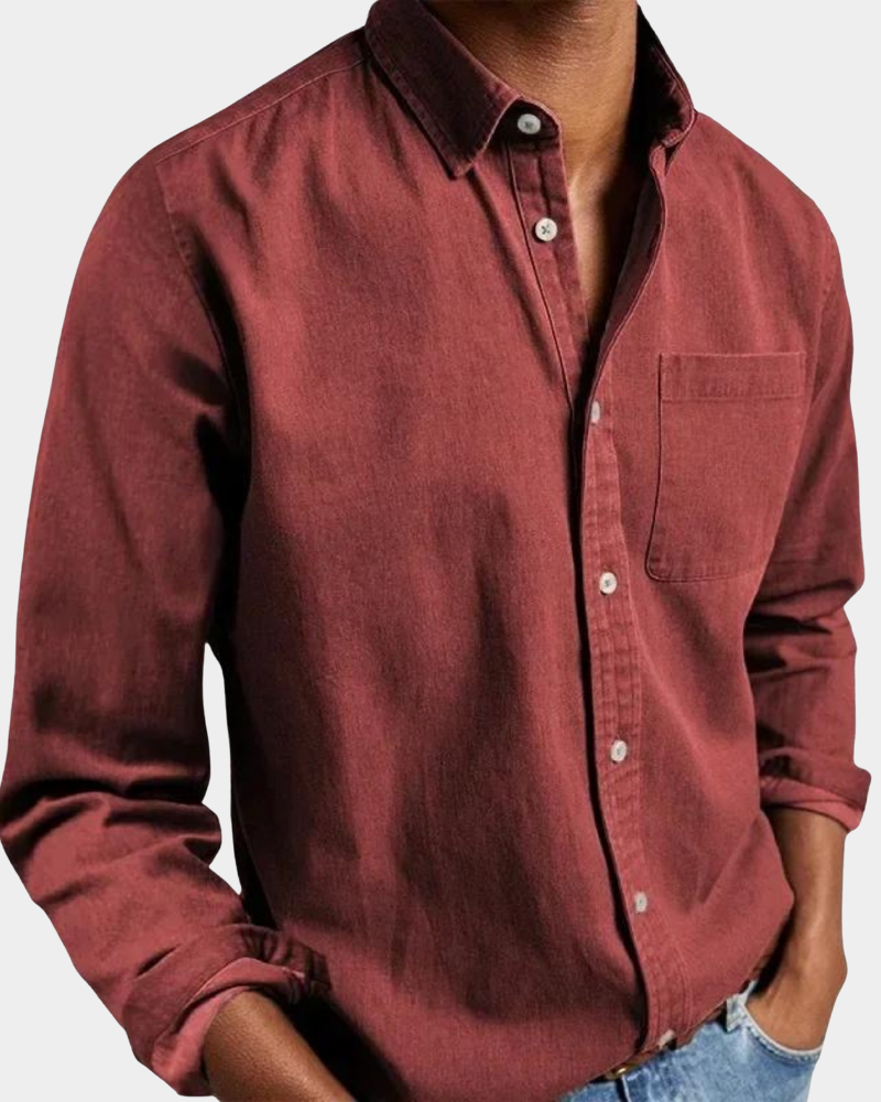 Long Sleeve Lapel Shirt Loose Fit for Men | Perfect for Everyday Wear