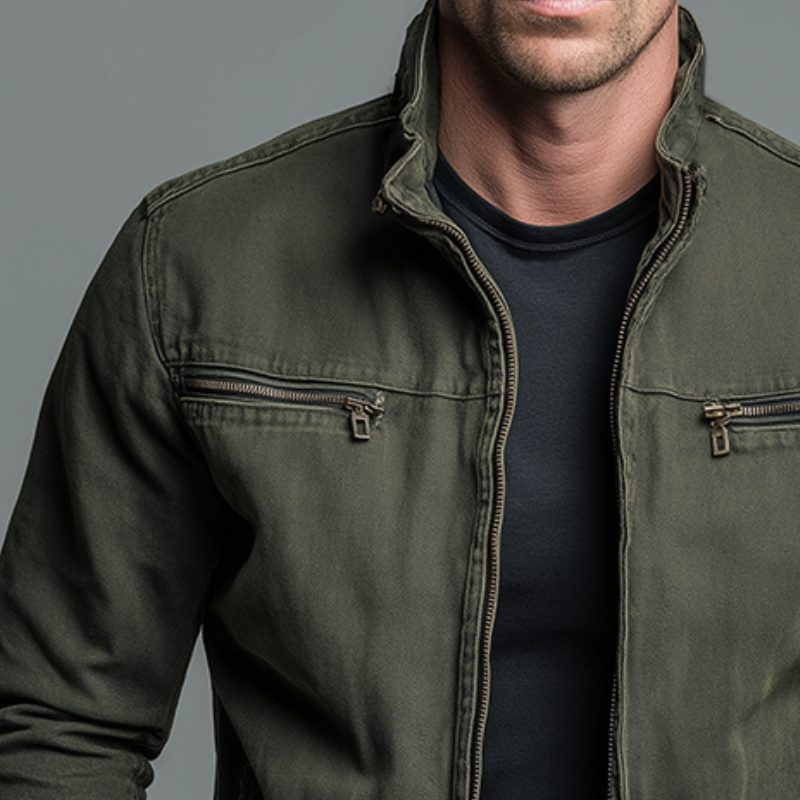 Casual Jacket Zip Front for Men