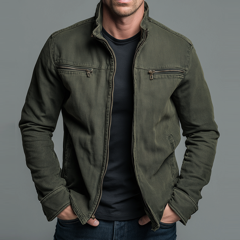 Casual Jacket Zip Front for Men