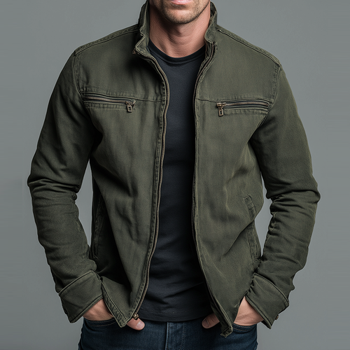 Casual Jacket Zip Front for Men