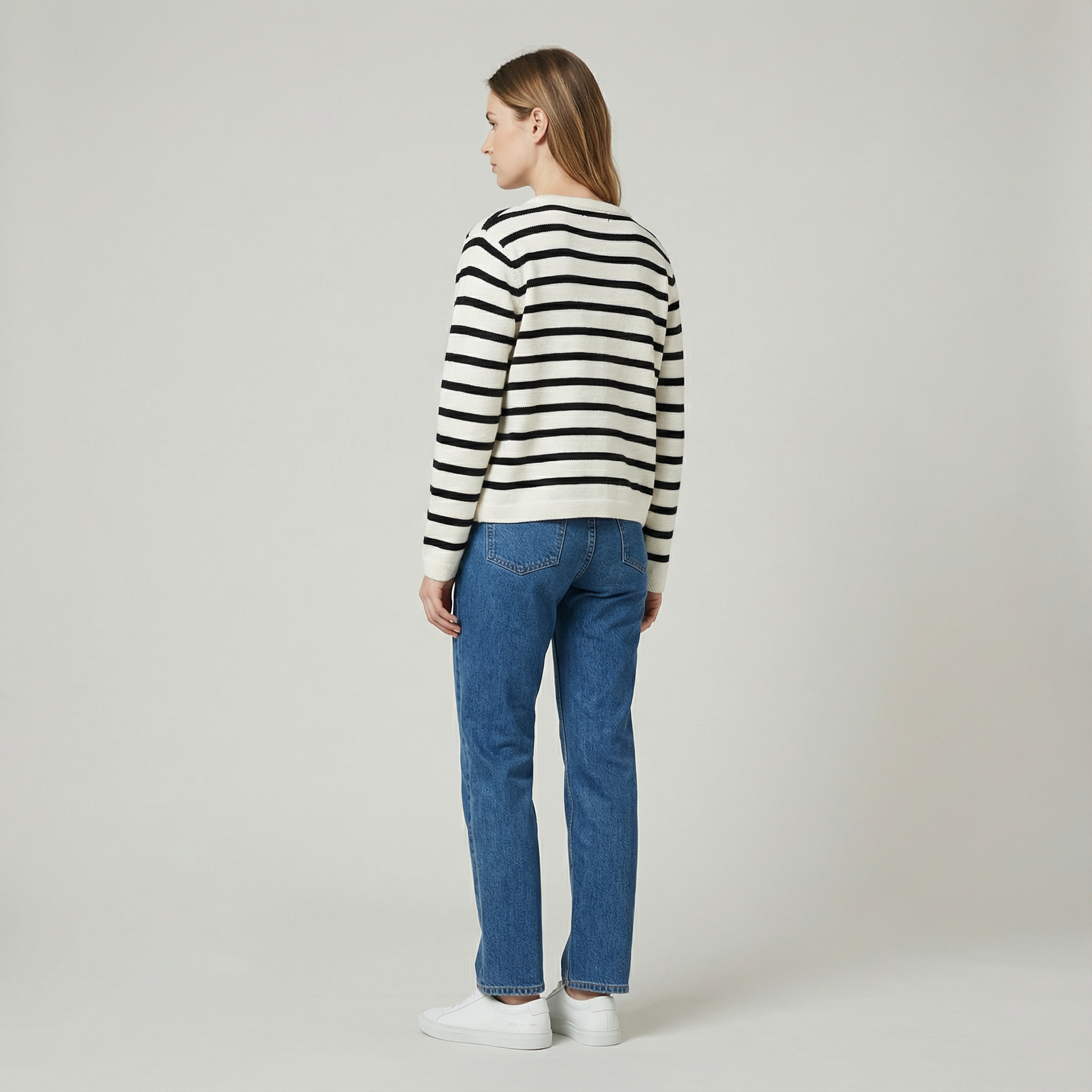 Tweed Style Knitted Cardigan for Women