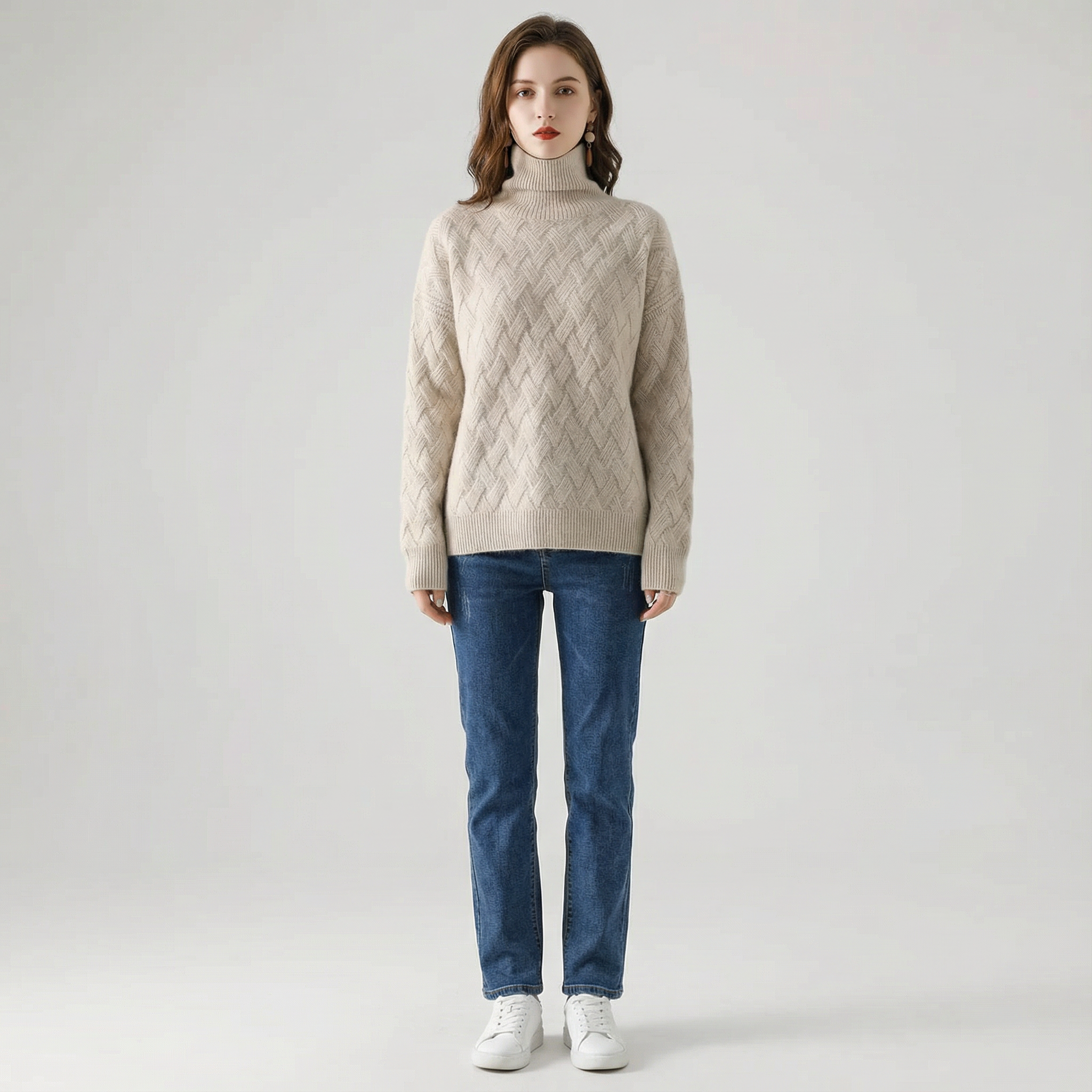 High Neck Warm Sweater for Women