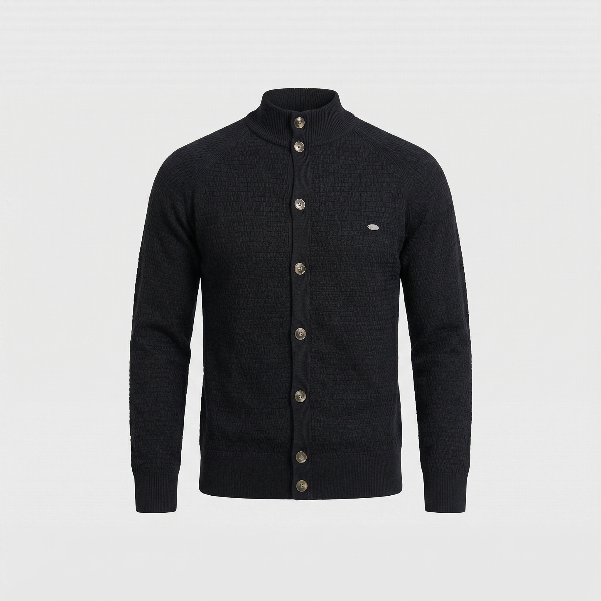 Stand-Up Collar Cardigan for Men