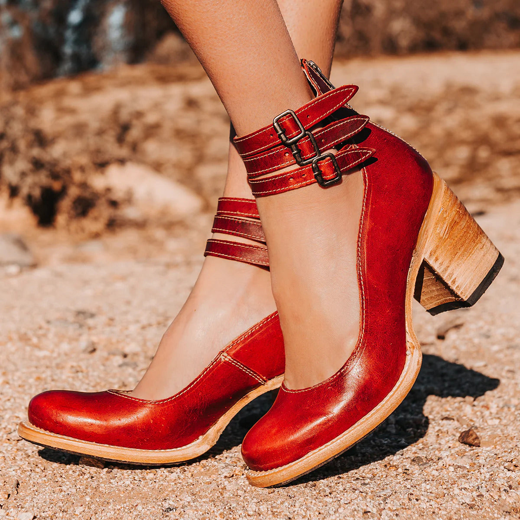 Mary Jane Shoes Thick Heel Buckle for Women | Perfect for Everyday Wear