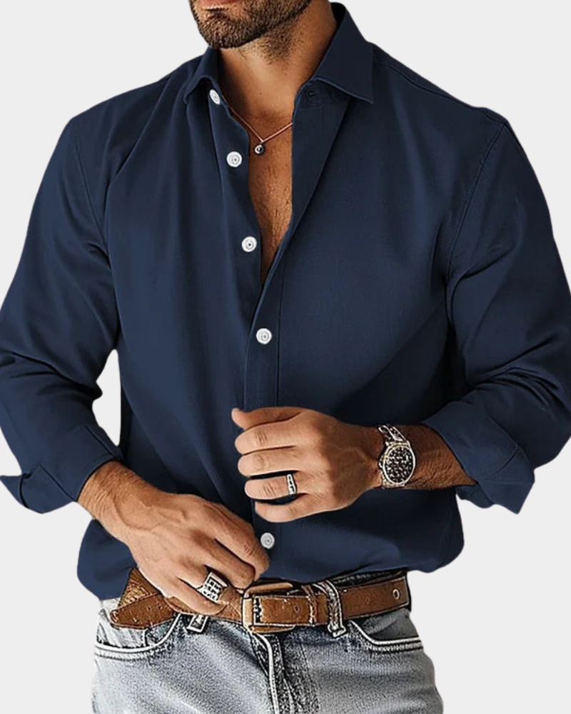 Long Sleeve Shirt Tailored Fit for Men | Perfect for Everyday Wear
