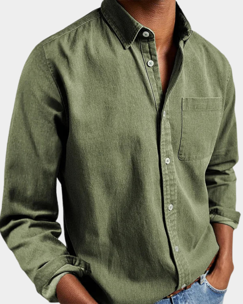 Long Sleeve Lapel Shirt Loose Fit for Men | Perfect for Everyday Wear