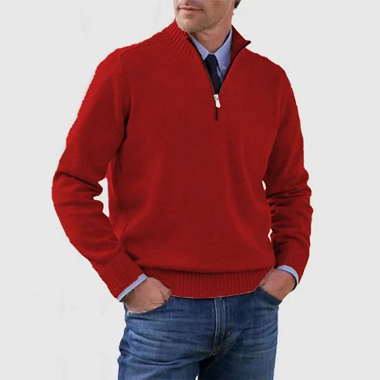 Pullover Sweater Half-Zip for Men