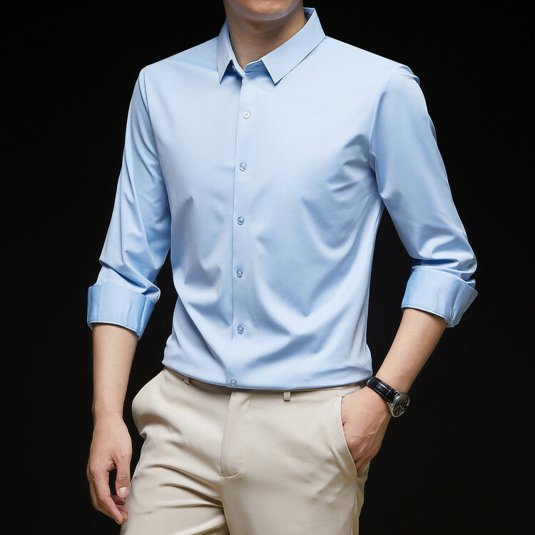 Shirt Slim Fit Long Sleeve Button Down for Men