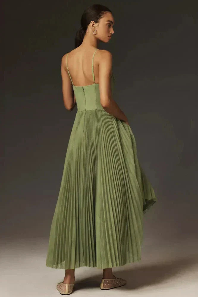 Midi Dress Pleated Tulle for Women | Perfect for Going Out